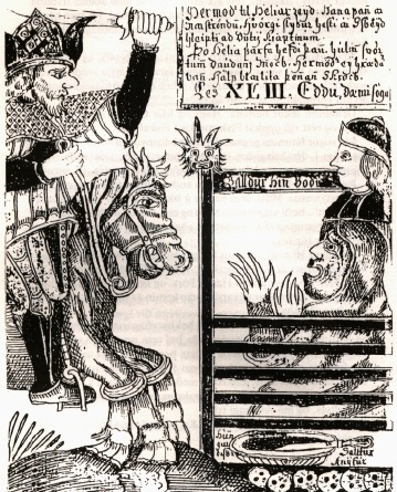 Hermóður rides to Helia to resurrect Baldur