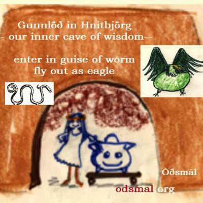 Gunnlöð in Hnitbjörg - our inner cave of wisdom